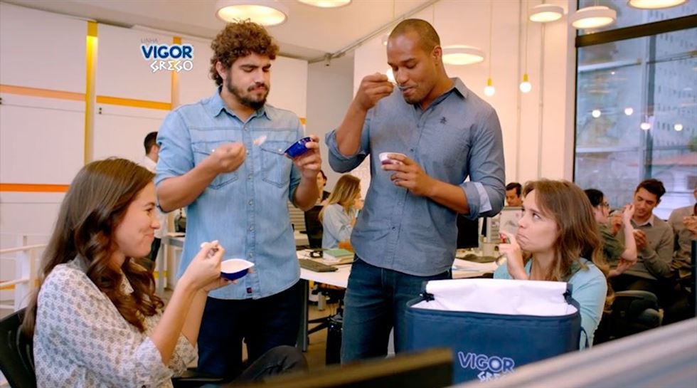 campanha do iogurte grego Vigor 