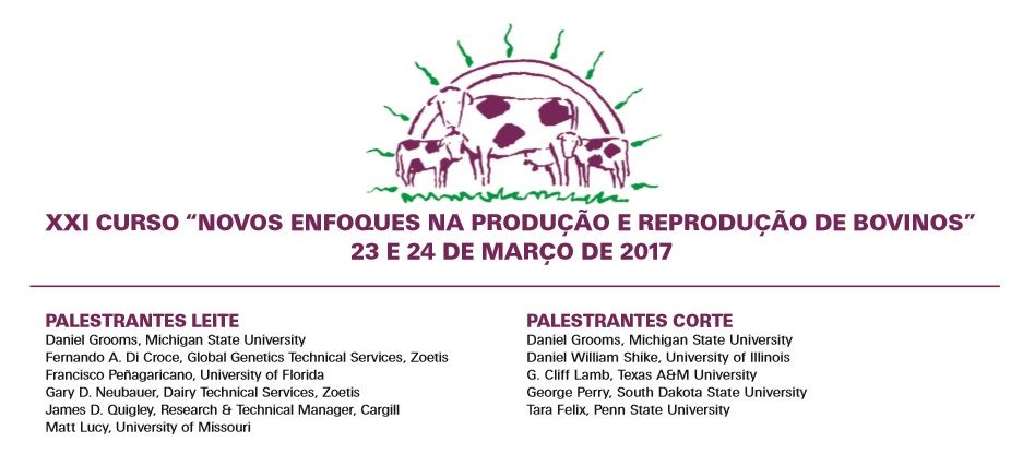 XXI Curso "Novos enfoques na produção e reprodução de bovinos"