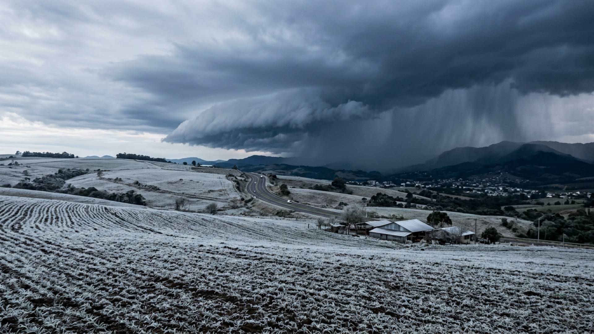 Chuvas intensas passam a acompanhar o frio no Centro-Sul do Brasil