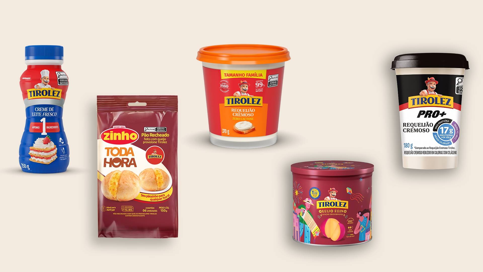 Tirolez divulga lançamentos com foco em impulsionamento das vendas em mercados e food service