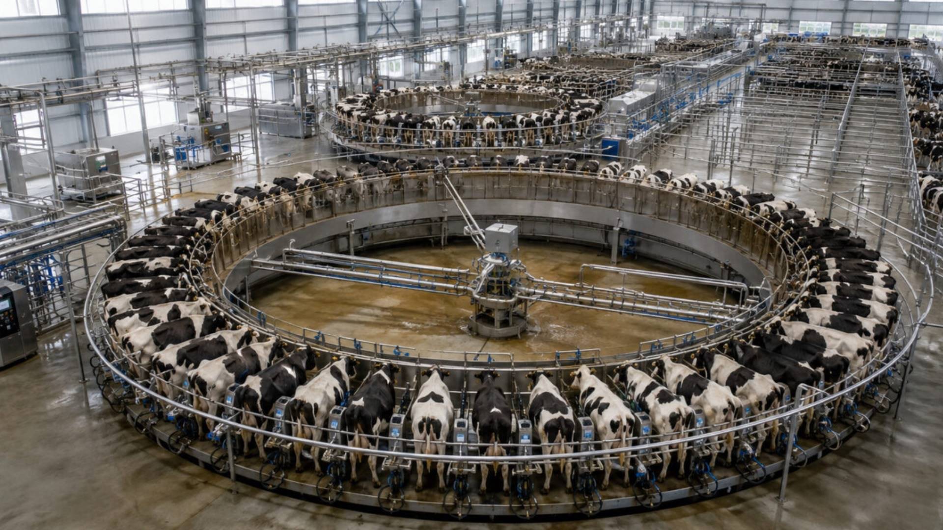 Como a China usa automação de ponta para ordenhar 5 mil vacas por dia