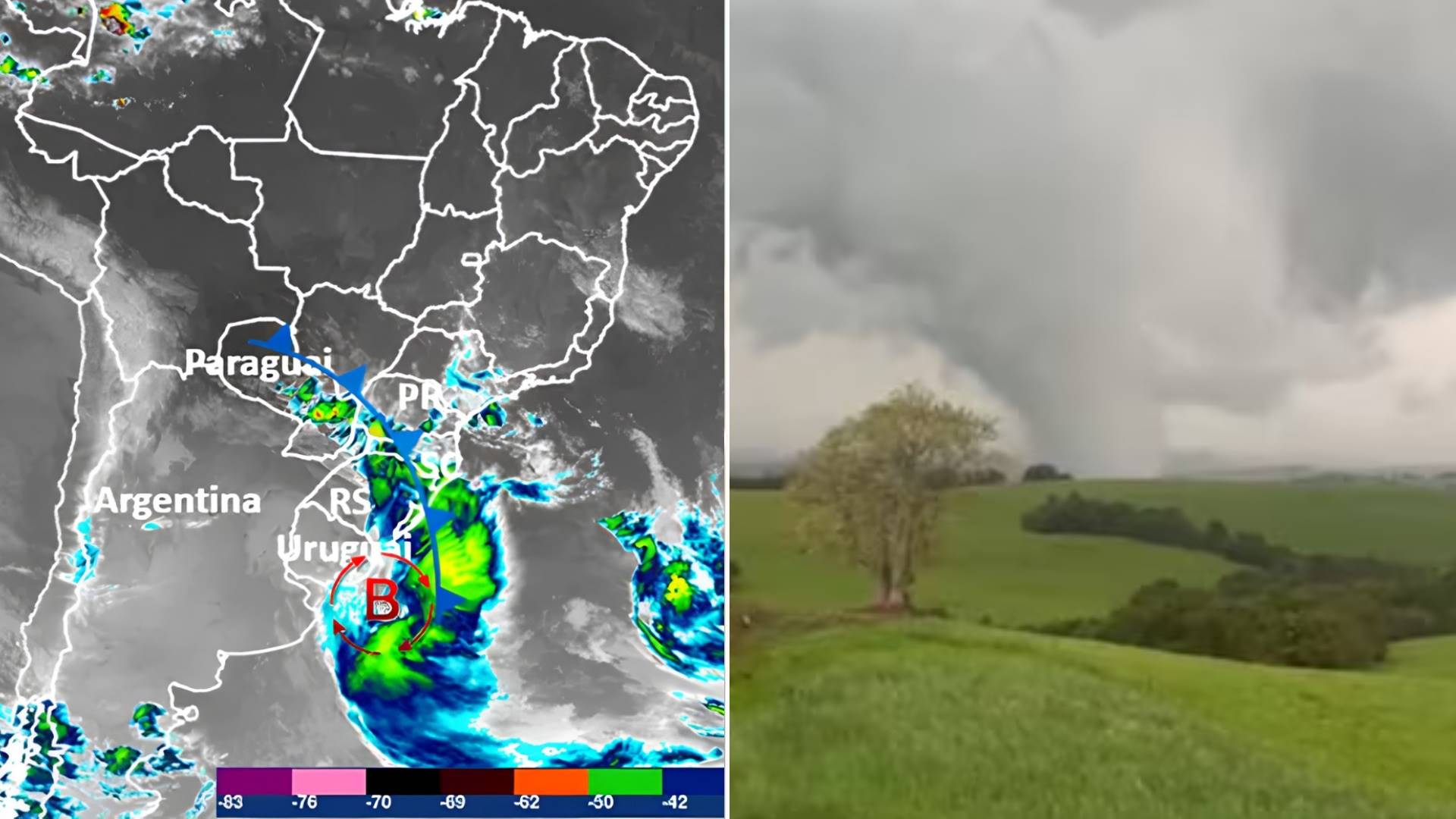 Ciclone bomba no RS: tornado e ventos de 120 km/h provocam mais destruição no estado
