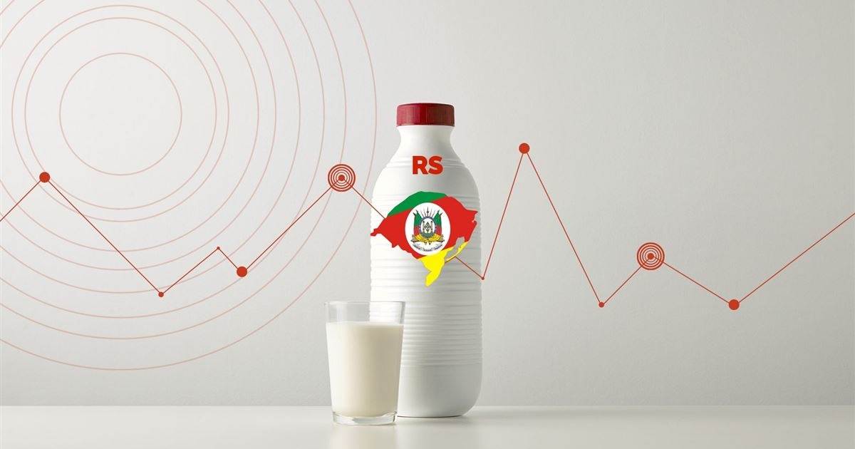 Conseleite/RS projeta valor de referência do leite com variação de -0,90% para setembro