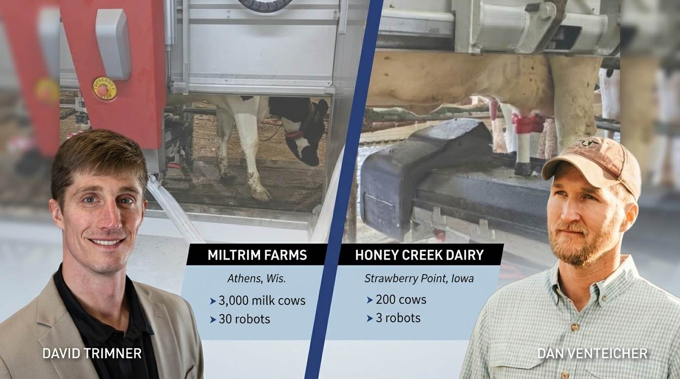 Ordenha robotizada: o que muda entre uma fazenda de 200 e outra de 3 mil vacas?