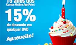 15 Anos Cursos Online : 15% de desconto em todos os DVDs