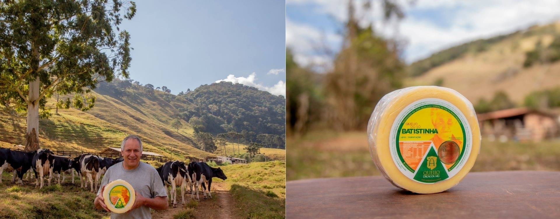 Queijos vendidos na Queijo D'Alagoa-MG.
