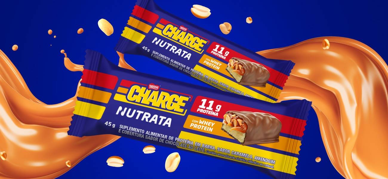 Nutrata e Nestlé lançam barra proteica inspirada no chocolate Charge
