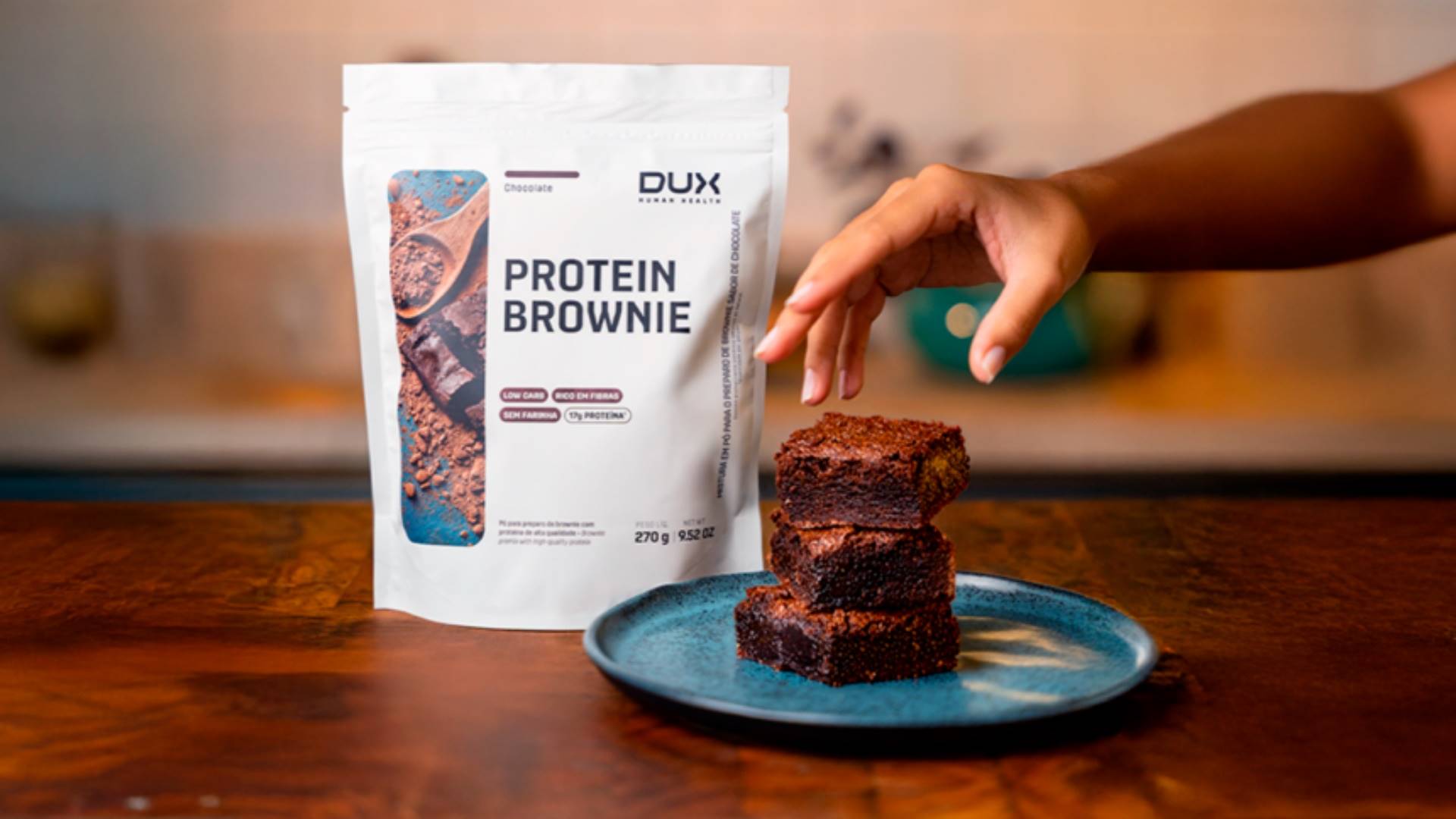 Mistura para brownie proteica chega ao mercado de alimentos funcionais