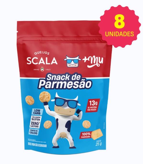 +Mu e Scala lançam snack de parmesão proteico
