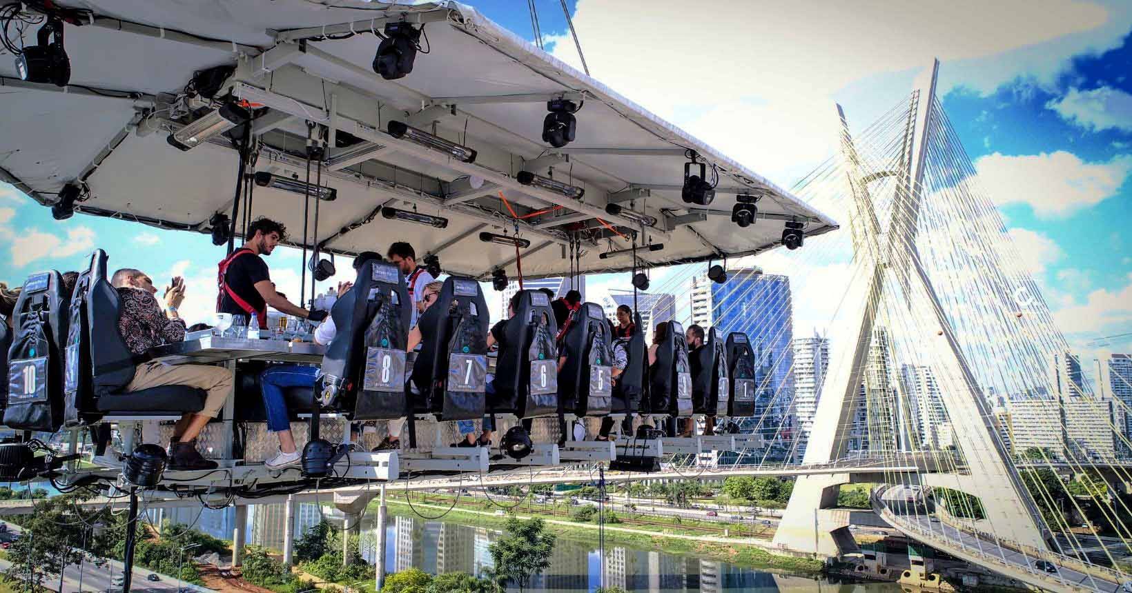 Tirolez e Levitare firmam parceria oficial com restaurante nas alturas de São Paulo