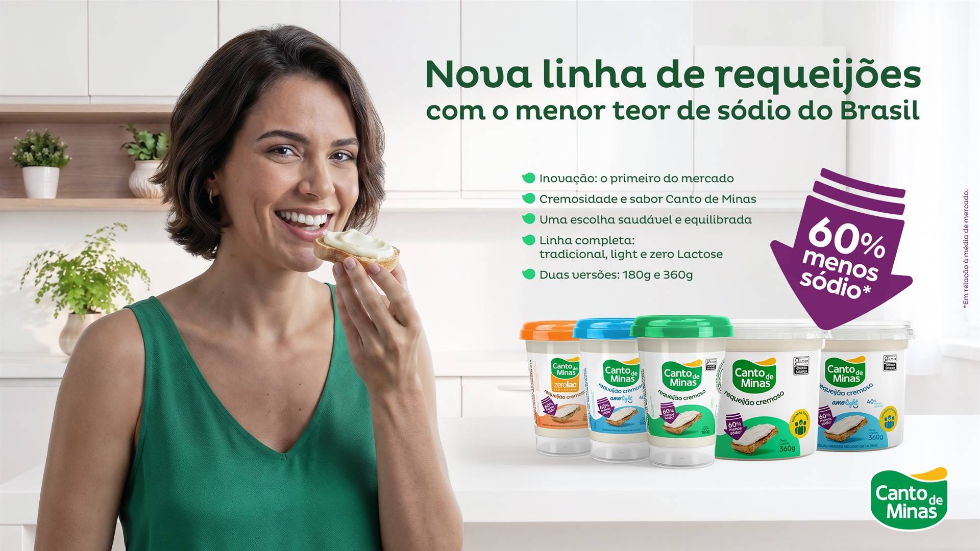 Canto de Minas aposta em requeijão com baixo teor de sódio para gerar valor e giro no varejo