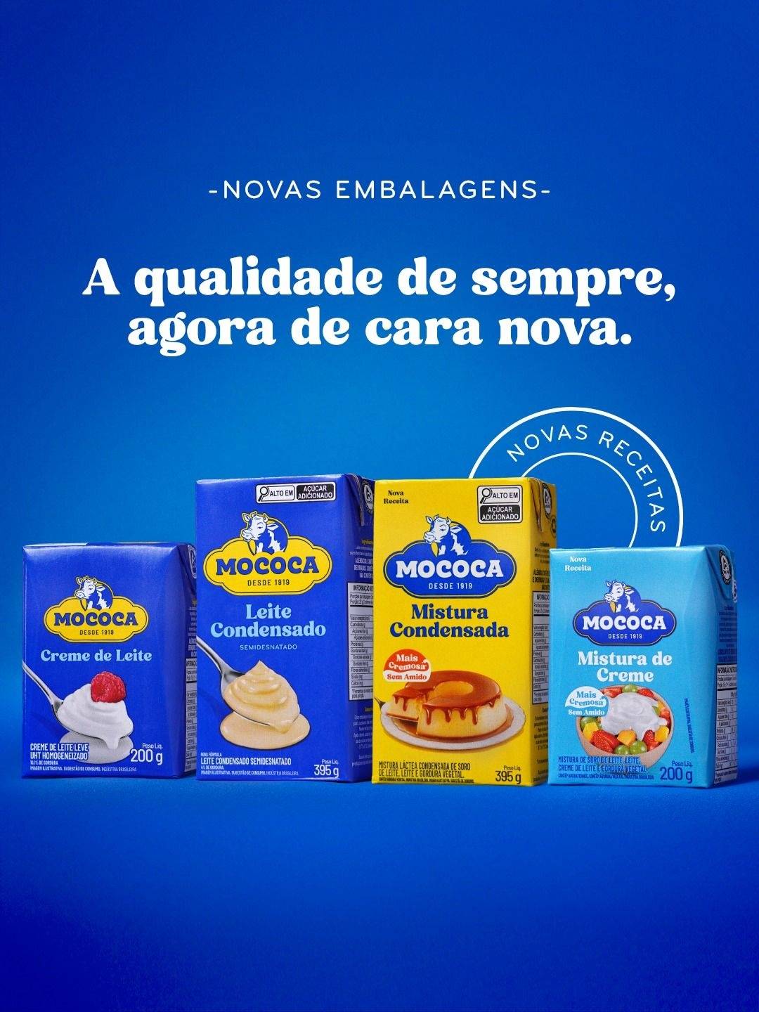 Mococa moderniza embalagens em estratégia de reposicionamento de marca