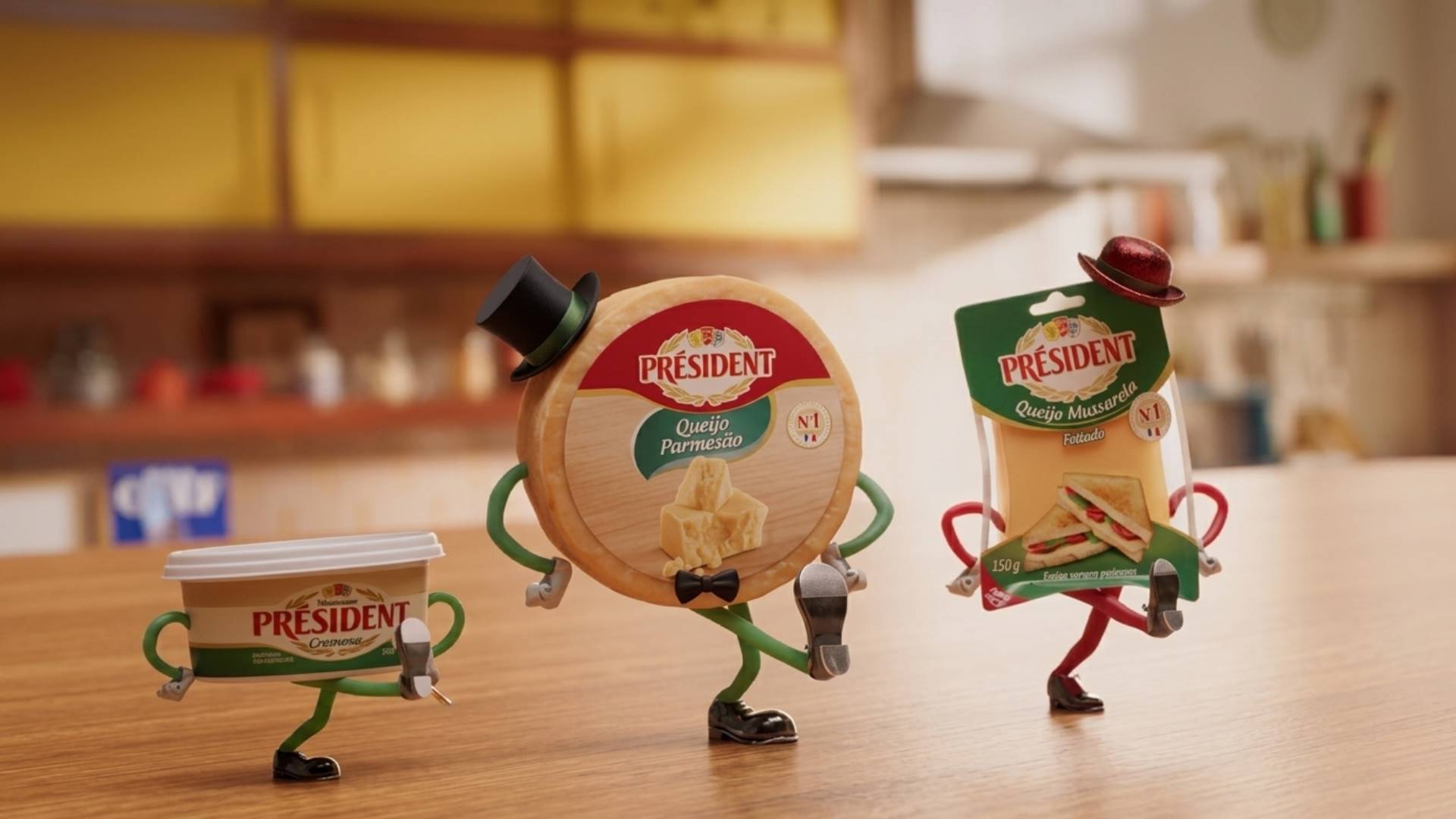 Président convida público a cozinhar em campanha inspirada nos musicais franceses