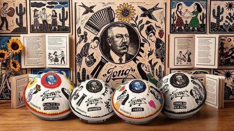 A Vigor Alimentos lançou edição limitada de latas colecionáveis de queijo do reino Jong e Jonguinho estampadas com xilogravuras de J. Borges, mestre pernambucano da xilogravura e do cordel, para a temporada junina de 2026. 