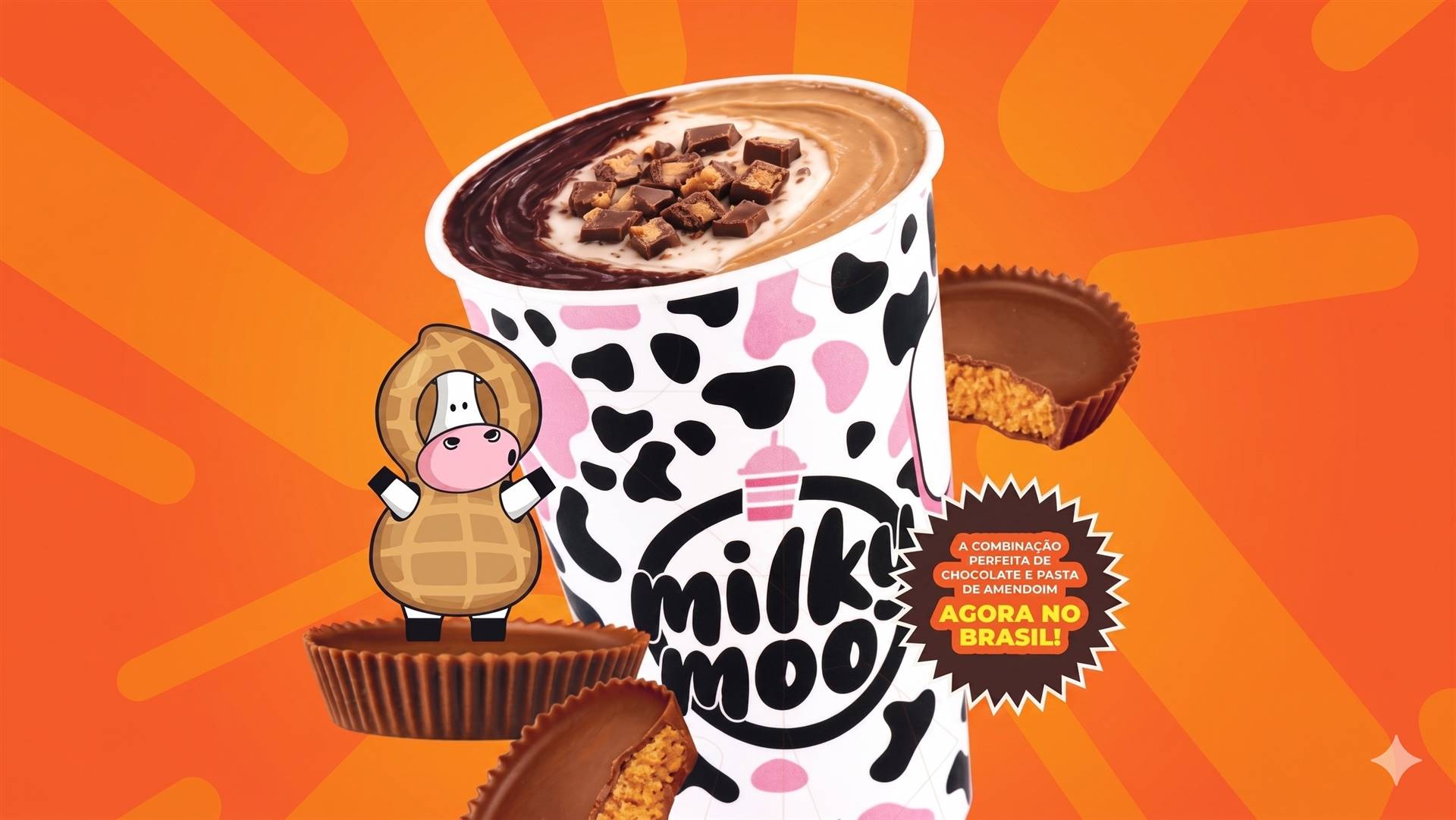Reese's estreia no Brasil com collab da Milky Moo