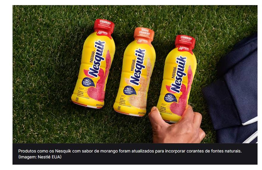 Nestlé elimina corantes artificiais nos EUA