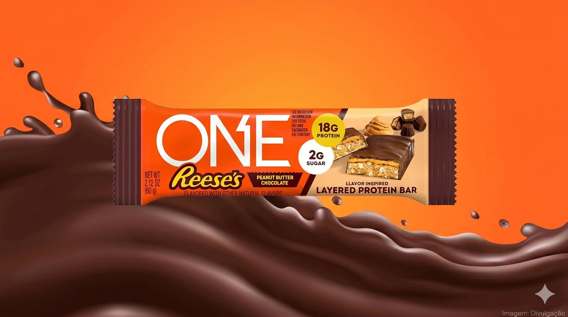 Hershey e barra sabor Reese's