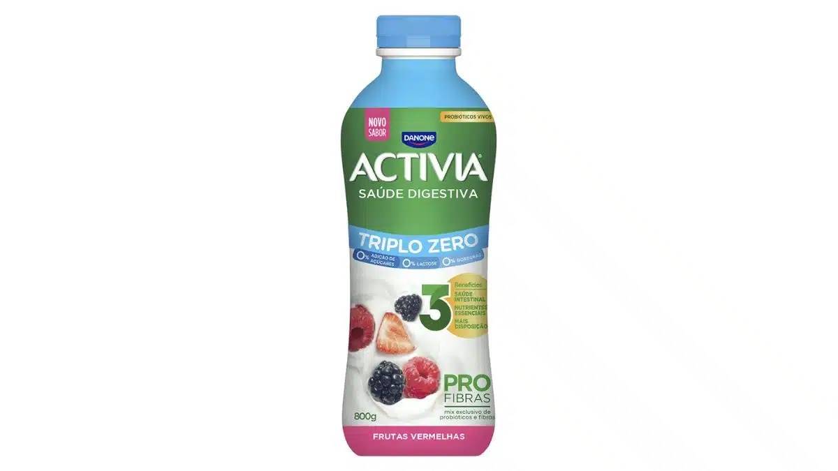 Activia amplia linha Triplo Zero com novo sabor Frutas Vermelhas