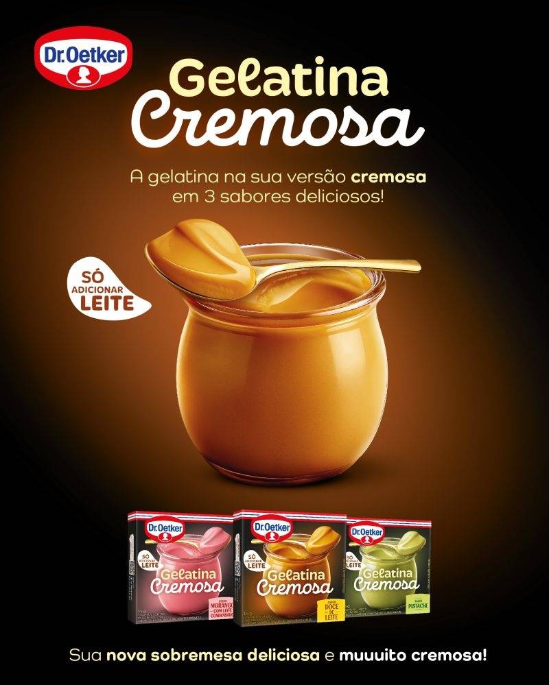 Dr. Oetker - gelatina com leite condensado