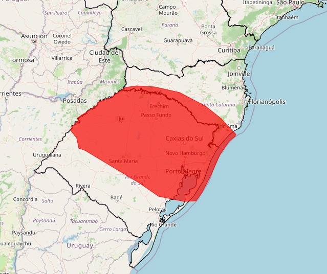 Granizo e tornado danificam centenas de casas no RS, estados do Sul entram em alerta