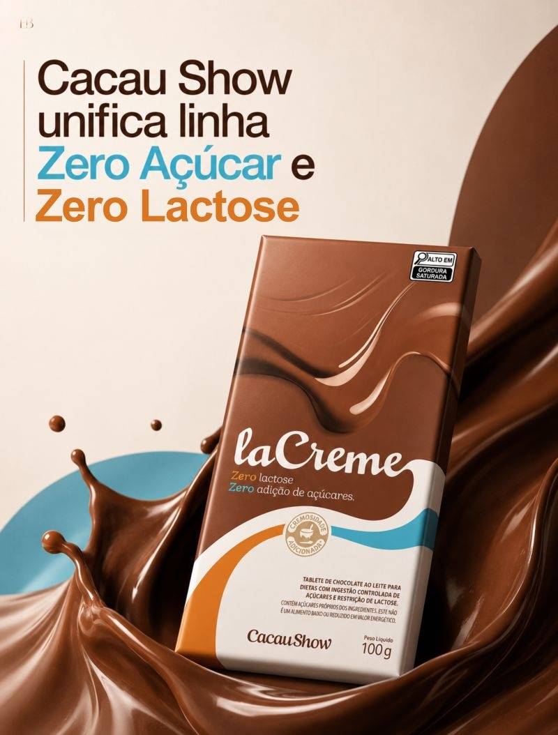 cacau show zero açúcar e zero lactose