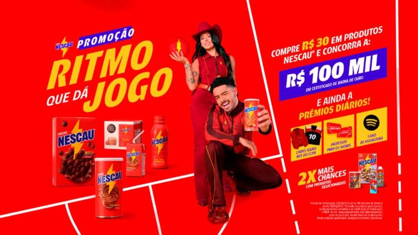 Campanha da Nescau com Ana Castela e Pedro Sampaio 