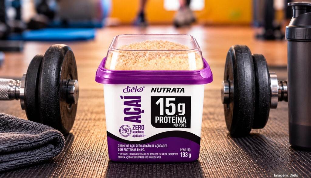 Diêlo e Nutrata lançam açaí com 15g de proteína e sem adição de açúcar
