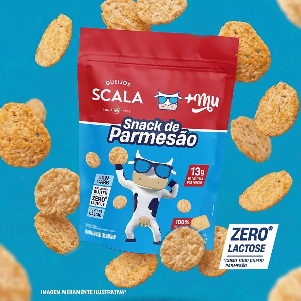 snack de parmesão scala e +Mu