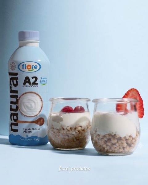 Fiore amplia linha A2 com o lançamento de novo iogurte natural integral