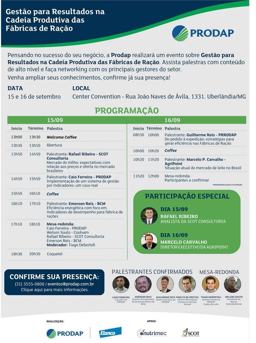 Gestão para Resultados na Cadeia Produtiva das Fábricas de Ração 