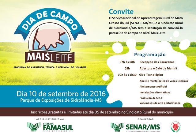 Dia de Campo Mais Leite - Sidrolândia/MS
