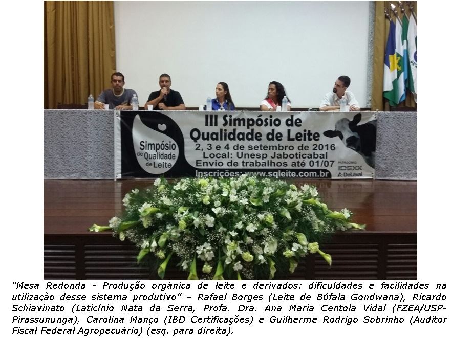 III Simpósio de Qualidade do Leite - Jaboticabal/SP