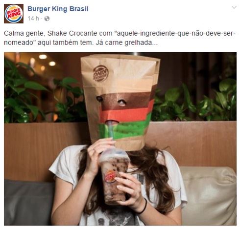 milkshake Burger King 