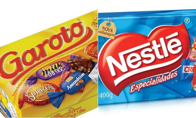 Garoto - Nestlé - chocolates - Cade - cacau 