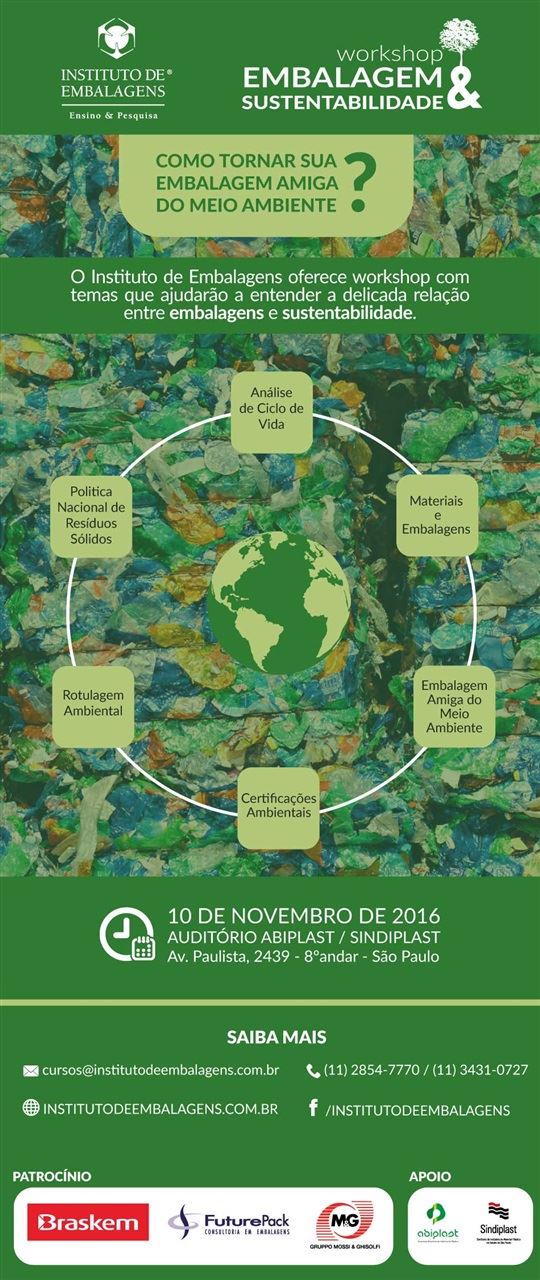 workshop de sustentabilidade - instituto de embalagens 