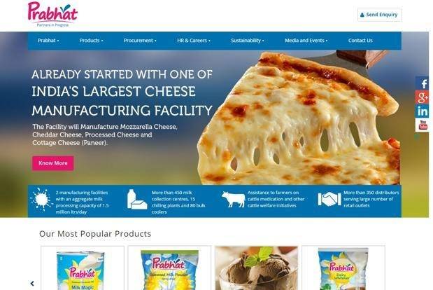 Prabhat Dairy - queijos 