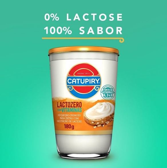 requeijão sem lactose - Catupiry 