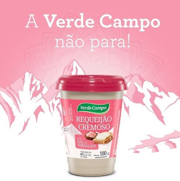 requeijão cremoso com sal do himalaia - verde campo