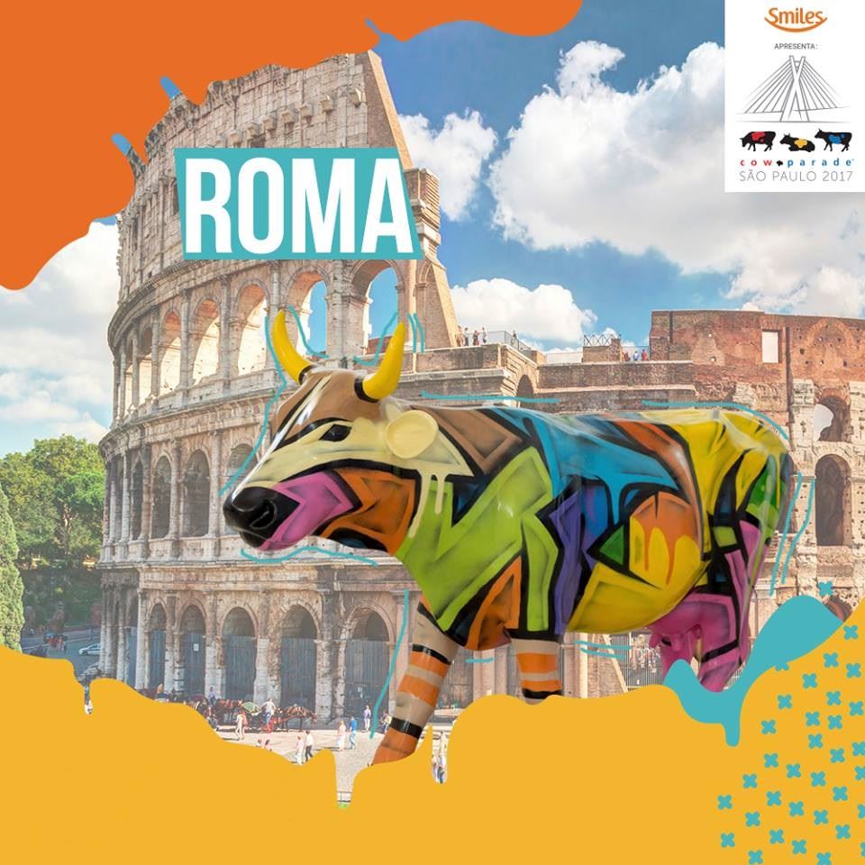 cowparade brasil 2017 - Roma 
