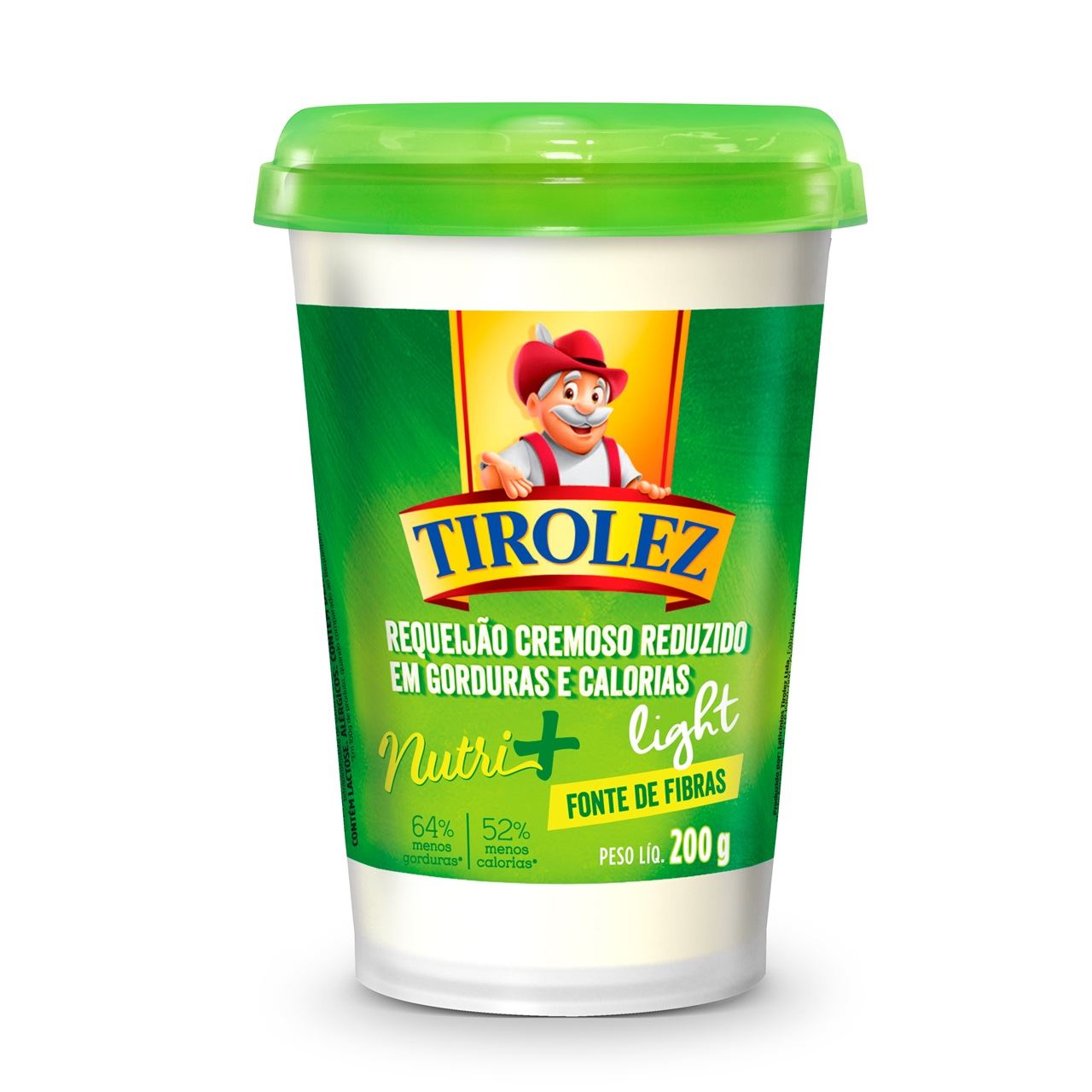 requeijão tirolez nutri + 