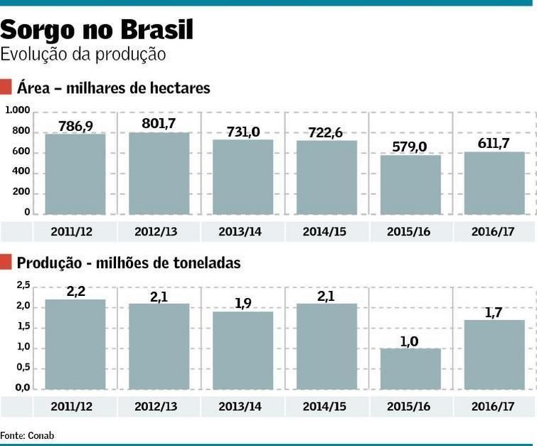 produção de sorgo no Brasil - Embrapa