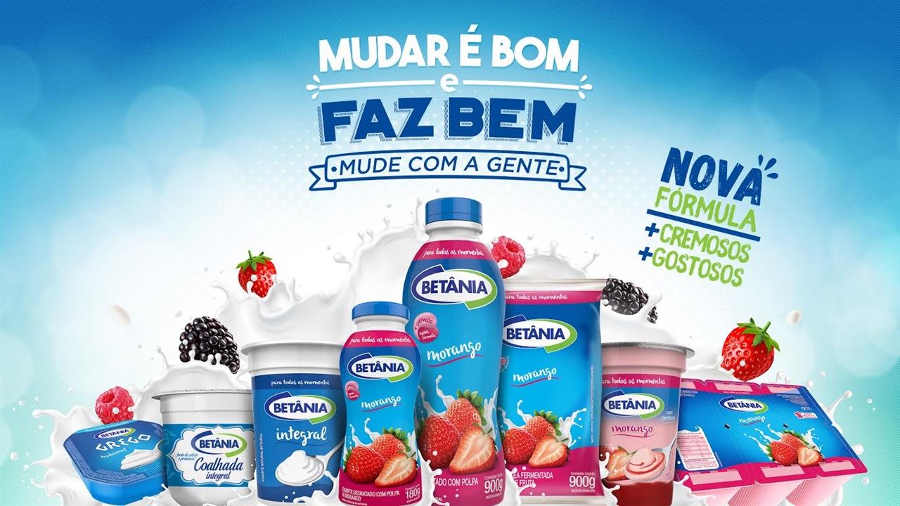 Iogurtes Betânia chegam ao mercado com nova fórmula e embalagens