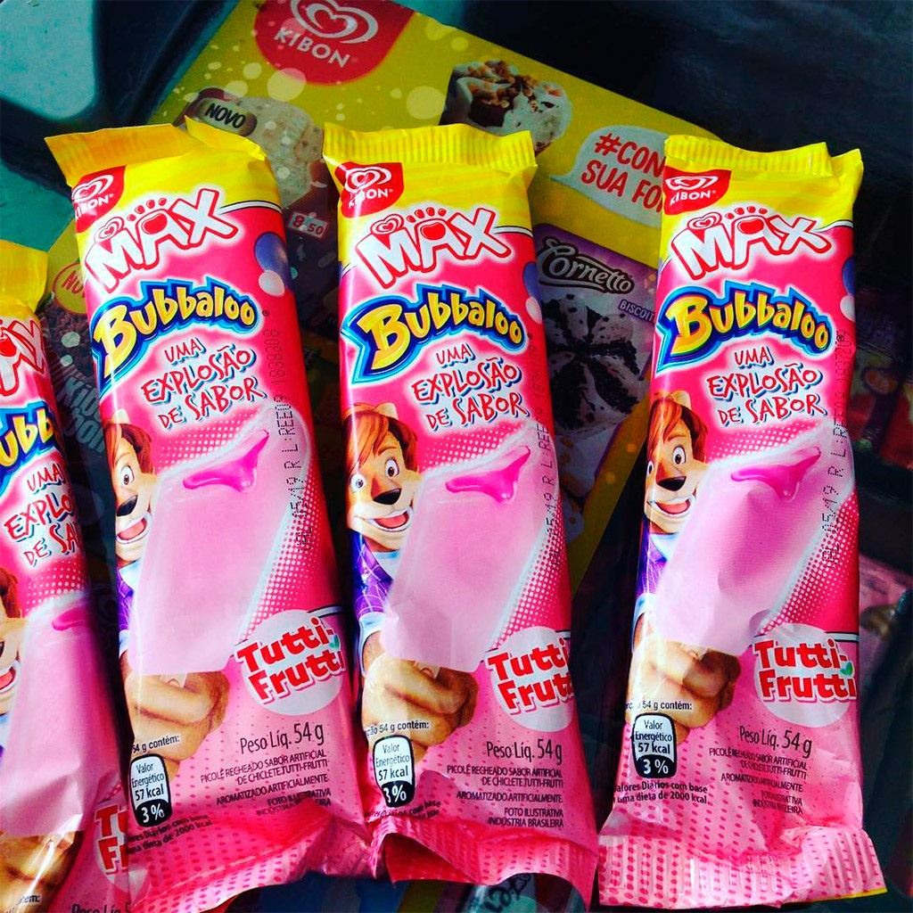bubbaloo kibon sorvete