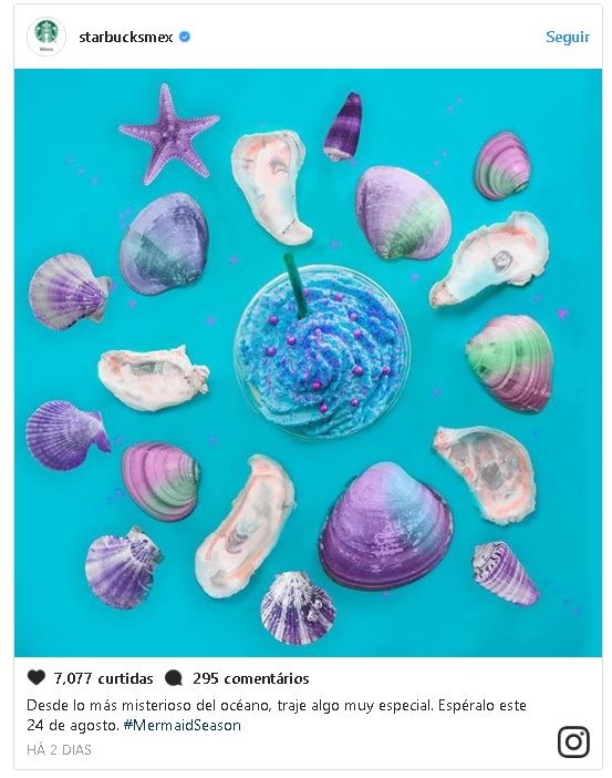 frapuccino de sereia - starbucks 