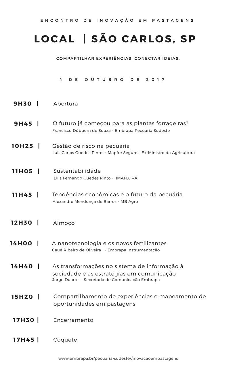 encontro de inovação em pastagens 