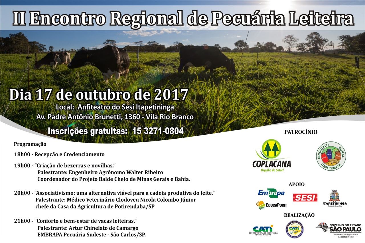 II Encontro Regional de Pecuária Leiteira 