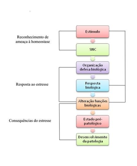 Modelo de respostas biológicas do animal ao estresse