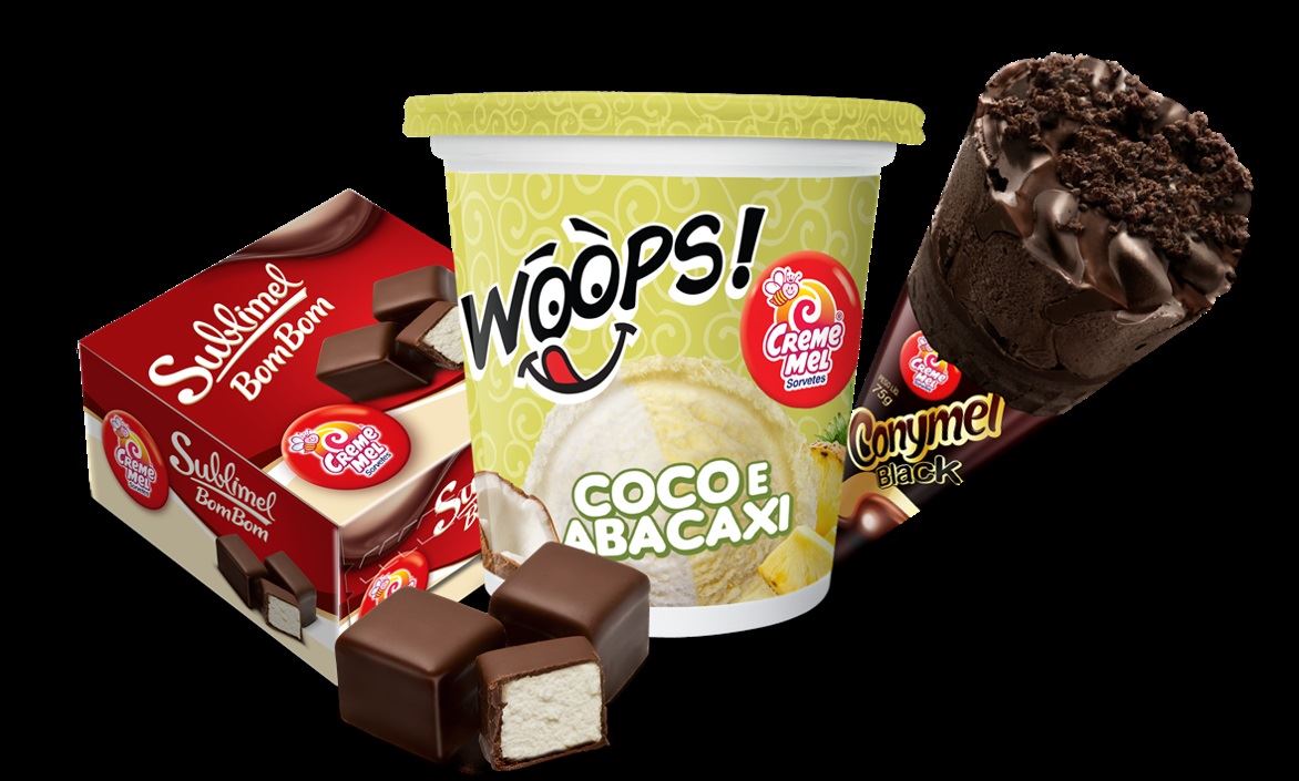 creme mel lança novos sorvetes 