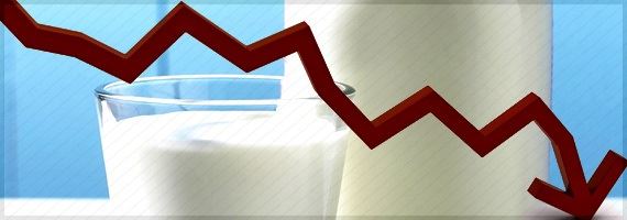 Por que os consumidores dos EUA continuam bebendo menos leite?