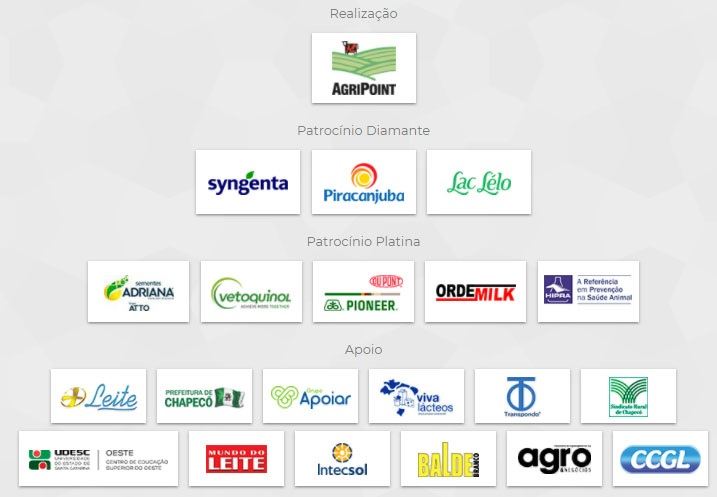 patrocinadores Interleite Sul 2018